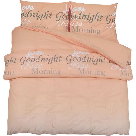 Ensemble de housse de couette,Parures de lit rose 200x200 cm Coton CFW33590 (1/5)