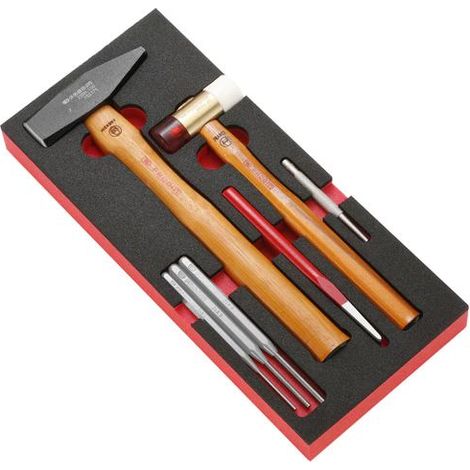 Facom Ensemble d’outils à percussion modulable 7 pcs
