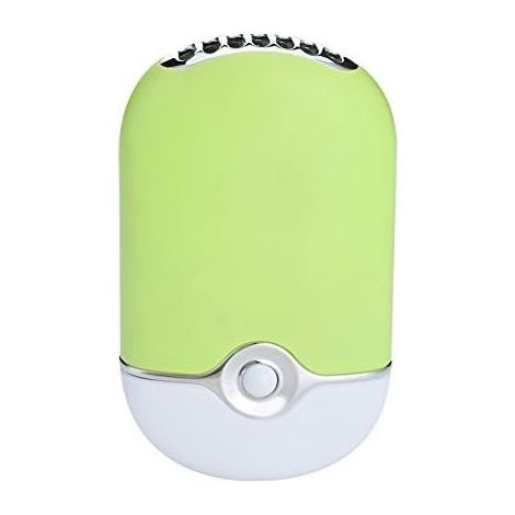 Tragbarer Haartrockner – Grün, Lithium-Ionen-Akku, integrierter Mini-Tischventilator, USB-wiederaufladbarer Klimaanlagenventilator (1/4)