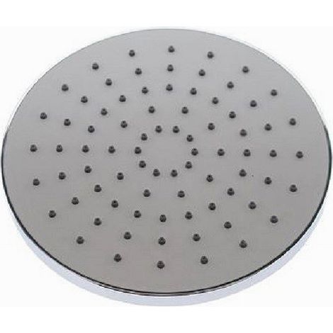 TRADE SHOP - Soffione Per Doccia Rotondo Diametro 20 Cm Ugelli Fori Bagno Miscelatore 79526 - (1/2)