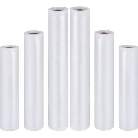 6 Rouleaux Sacs sous vide, 7 couches sans BPA, gaufrés étanches, compatibles toutes machines, conservation congélation cuisson (1/5)