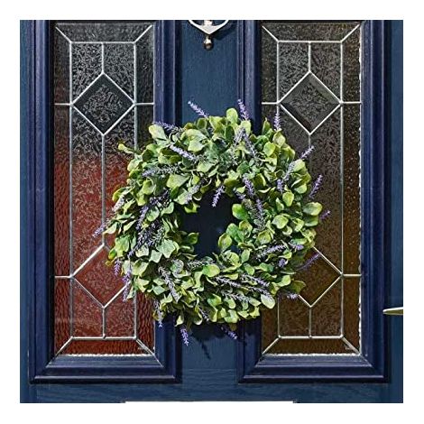 Smart Garden Artificial Door Wreath Lavender Purple Realistic UV Resistant (1/3)