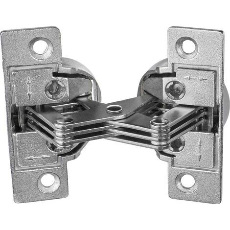 Charnière de Meubles à Vis - GS 45 Charnière pour 45° Onglet Angle D'Ouverture 135° Acier Nickelé 1 Pièce - Charnière de Raba (1/4)