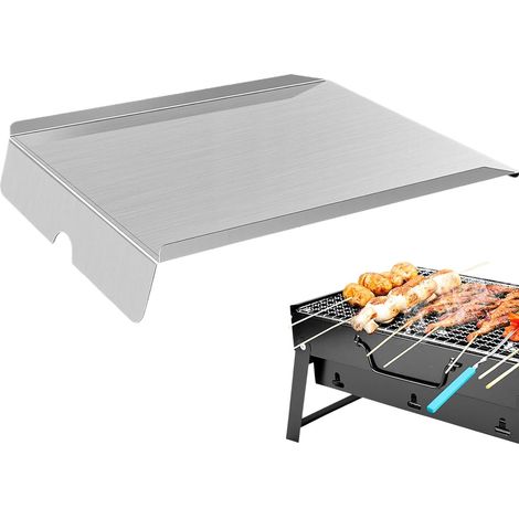 Écran Thermique pour Barbecue, Pièces de Rechange pour Fumoir et Barbecue, Accessoire Bac à Graisse BBQ pour Maison Extérieur Camping Plage Fête Commerciale Restaurant Voyage Camping-Car (1/5)