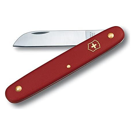 Victorinox, coltellino da fiori con lama dritta in acciaio inox, universale, con impugnatura in nylon