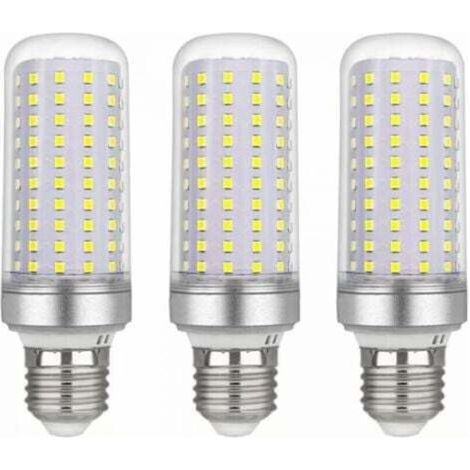Ampoule Led E27 Maïs 30w, AC175-265V, Blanc Froid 6000K 2500LM, Non Dimmable, 300W Ampoule Halogène Équivalent, Ampoule Maïs Led pour Lustres, Plafonniers, Lampes de Table et Lampadaires, Lot de 3 (1/4)