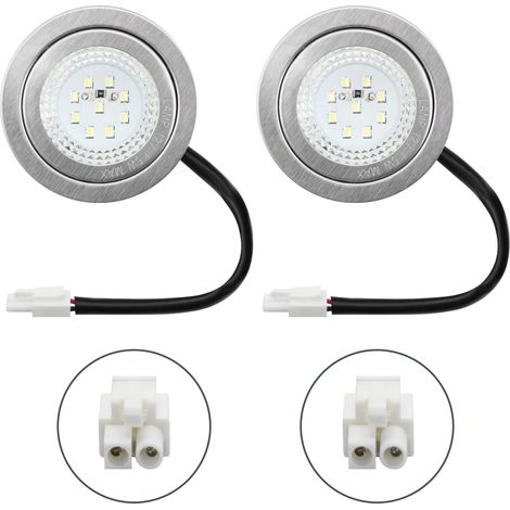 Lot de 2 ampoules pour hotte de cuisine de 1,5 W, 12 V CC, compatibles avec les ampoules halogènes de 20 W. (1/4)