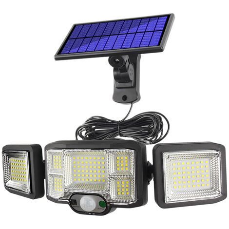 Lampes Murales De Sécurité à Énergie Solaire, Lampes D'extérieur à 3 Modes, Lampes De Sécurité à Énergie Solaire Étanches pour L'avant, La Porte, Le Garage, Le Patio, La Terrasse (1/5)