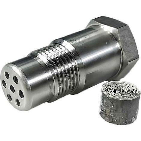 Adaptateur/convertisseur universel pour capteur d'oxygène O2 M18x1,5 avec filtre et 180° pour voiture. (1/5)
