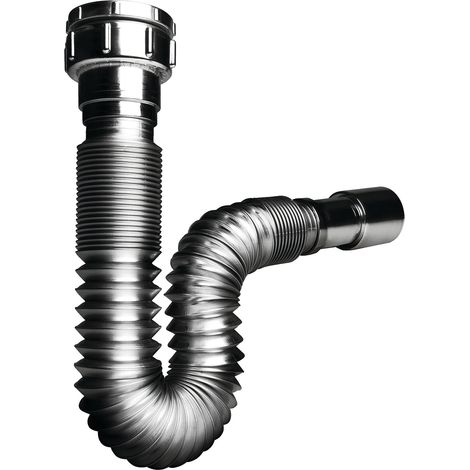 Wirquin 30722044 – Sifone estensibile cromo Evier D40 – 50, cromato (1/3)