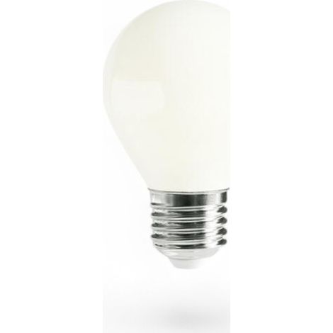 Ampoule led E27 ronde satinée 6W blanc chaud