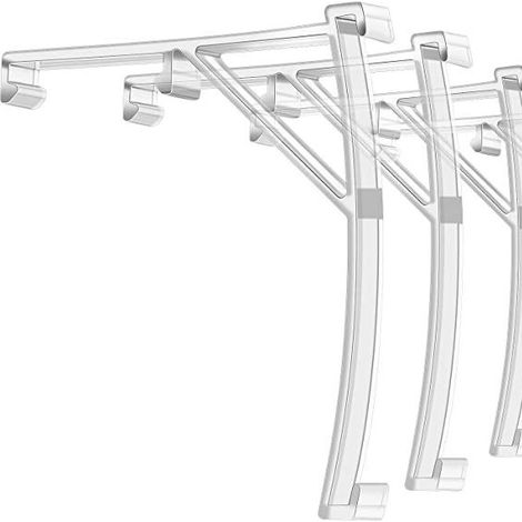 One curtain cover box, 3.6-inch transparent decorative Venetian blind baffle clips, curved decorative blind panels. (1/5)