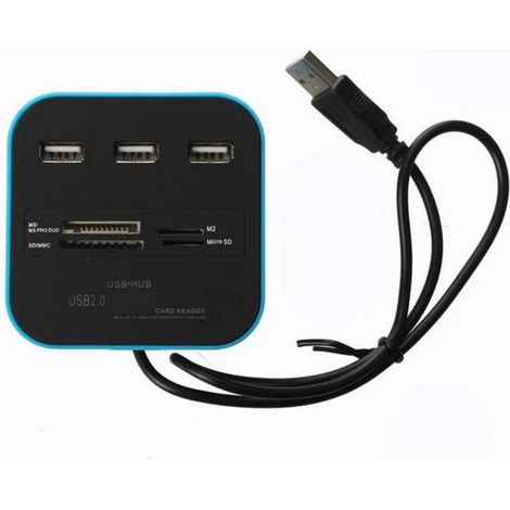 Hub USB Combo Lettore Di Scheda Multiporta USB2.0 MS SD M2 TF (1/5)