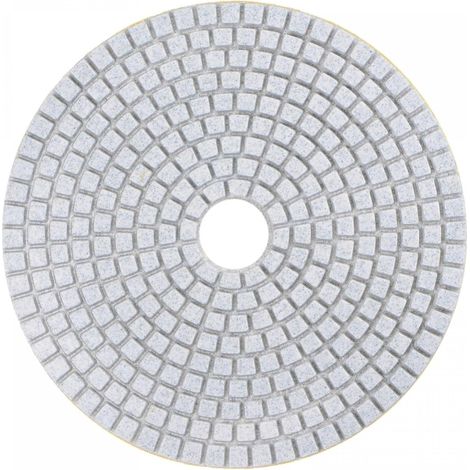 Tampon de polissage diamant, 180 mm 7 pouces, disques de ponçage 30 grains pour meuleuse et polisseuse, tampon de dos en crochet et boucle pour le ponçage et le polissage du granit, du marbre (1/5)