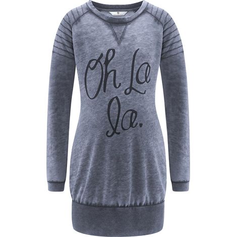 Vestido sudadera vaquero premamá con ombligo para mujer (1/2)