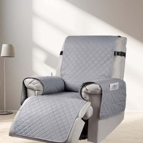 1-Sitzer Relaxsesselbezug, wasserdichter Schonbezug für Sofas im Schlafzimmer (Grau 55×200) (1/5)