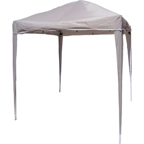 GAZEBO ASTONE 2X2M PIEGHEVOLE BEIGE E BIANCO (1/3)