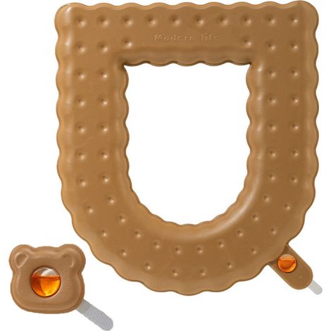 Couvre-Abattant De Toilette EVA - Étanche - Avec Poignée Portative - Aromathérapie Intégrée - Universel Quatre Saisons - 1 Pièce (1/5)