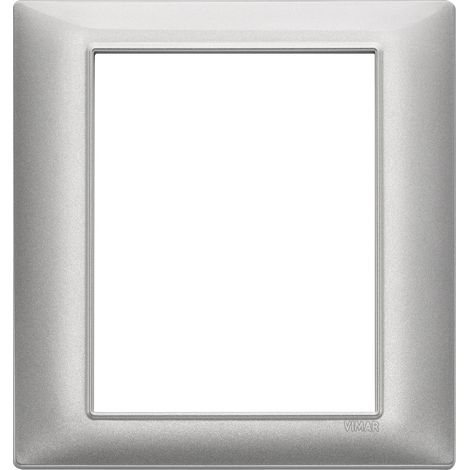 VIMAR - 14668.27 Placca 8M tecnopolimero Silver