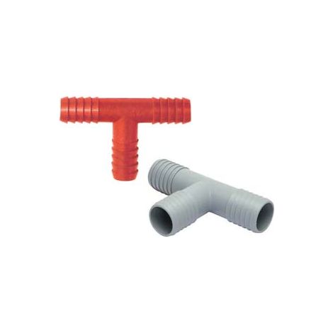 RACCORDI PORTAGOMMA T IN PLASTICA- - ø mm.18 - 10 pezzi