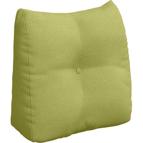Back Pillow Light Green 45 x 24 x 50 cm Fabric vidaXL