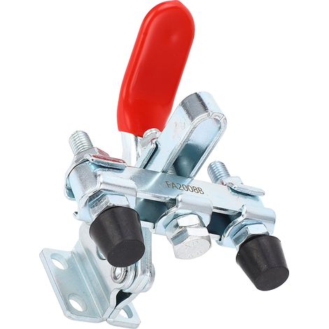 Presse à genouillère à dégagement rapide en acier à haut carbone à double tête pour maintien horizontal (1/5)