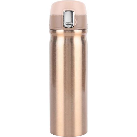 Mug chauffant pour voiture électrique, bouteille isotherme en acier inoxydable 304, 400 ml, or rose, 24 V CC