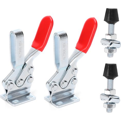 Pince à souder à genouillère horizontale 2 pièces, fixateur à dégagement rapide, outil à main GH-225-D pour étau de serrage (1/5)