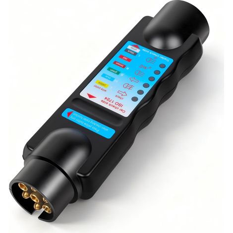 1 Testeur Prise 7 Broches,Diagnostic Câblage Feux Arrière,Plug and Play,Camion Voiture 12V (1/5)