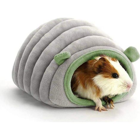 Nid Pour Hamster - Cabane Semi-Fermée En Peluche Et Mousse - Pour Petit Animal De Compagnie - 20 x 18 x 13 cm - 1 Pièce (1/5)