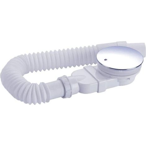 Receveur de douche 90 mm, extra plat, auge de douche, bonde avec systme anti-odeurs, filtre cheveux, flexible, couvercle chrom, monobloc, blanc, pour salle de bain, cuisine. (1/4)