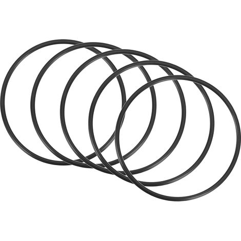 50x46x2mm Nitrile Rubber O-Rings 5 Pieces Round Black (1/5)