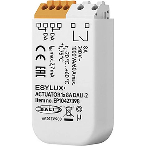[NEUWERTIG] B-Ware Esylux Schaltaktor Stromstoßschalter Actuator Dali 2 Relaiskontakt Integration