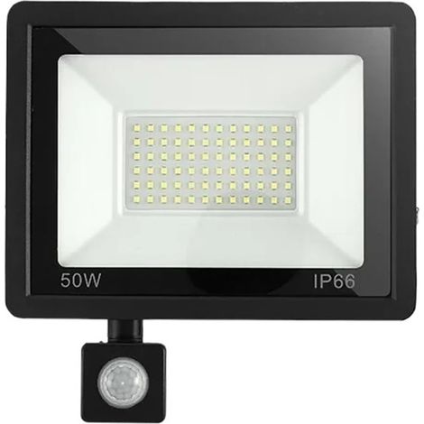 Projecteurs LED d'extérieur, 10W-150W PIR Détecteur De Mouvement Led Projecteurs Ip66 Led Étanche Suspendu Lampe Murale Extérieure Projecteur Lumière Extérieure pour cour, parking, patio, aire de jeux (1/5)