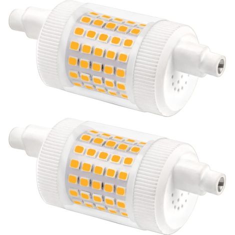 [NIEMALS VERWENDET] 78-mm-LED-Lampe, dimmbar, 15 W, Kaltweiß (6000 K), 1500 lm, 230 V Wechselstrom, entspricht einer 120-W-Halogenlampe (R7S), J78-LED-Deckenstrahler