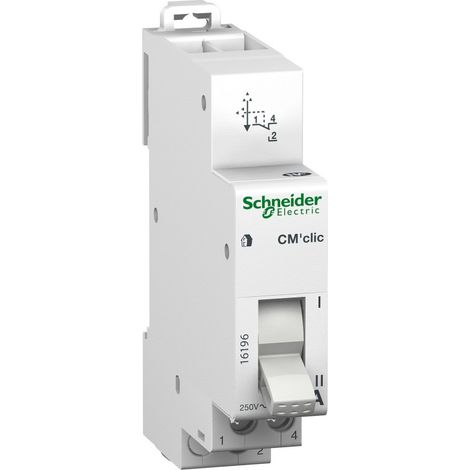 Commutateur DuoLine CM'clic 2 positions 1OF 20A 250V (16196)