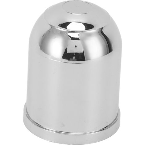 Bouchon de tête d'attelage chromé, protection en ABS pour boules d'attelage 50mm et 2in 1-7/8in, capuchon anti-corrosion, accessoire remorque robuste (1/5)