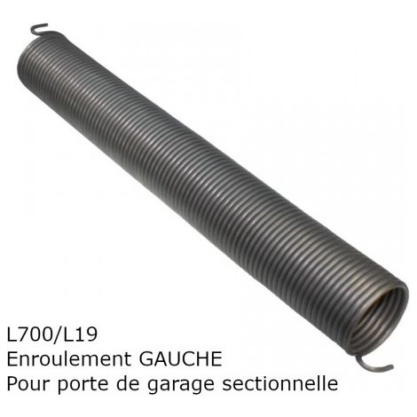 Somfy – Ressort de torsion pour porte de garage sectionnelle L700/L19 – Enroulement gauche – Compatible HÖRMANN et TUBAUTO – Sécurité renforcée