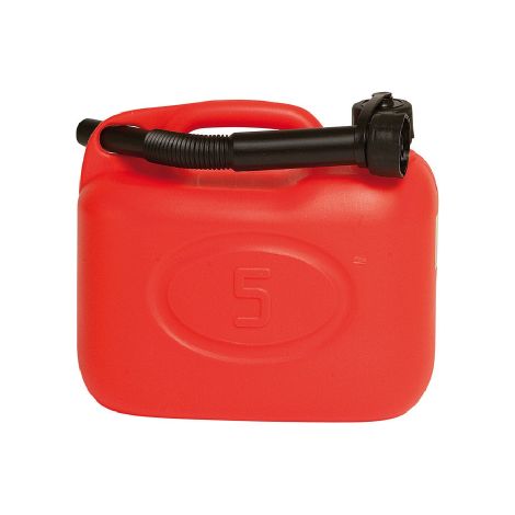 Bidon de carburant homologue' PEHD capacite' 5 litres pour essence diesel avec bec flexible (1/2)