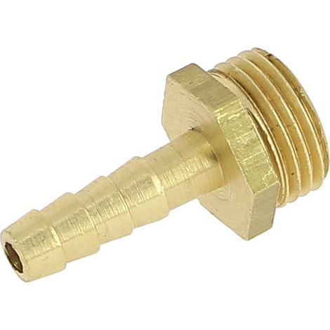 Anquier – Raccord laiton cannelé 1/2" mâle – Filetage plomberie 15x21 – Ø intérieur 8mm – Pour tuyau polyéthylène PTR