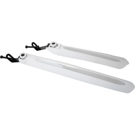 1 paire de garde-boue avant et arrière pour vélo de route/VTT (blanc) (1/5)