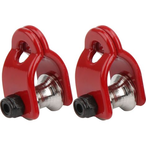 2pcs Poulie de Levage Simulation pour Modèle RC, Câble Acier pour Véhicule Crawler HSP et REDCAT (1/5)