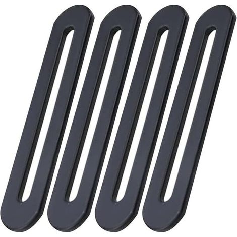Pattes de Fixations 155 x 19mm Patte de Fixation Noir en Acier Inoxydable Pattes D'assemblage pour Réparation Connexion Fixati (1/4)