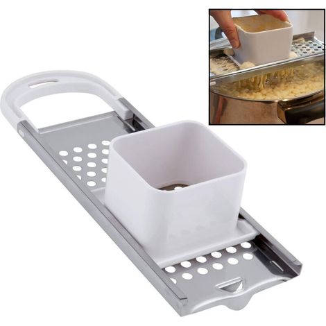 Hicook Spätzlemaschine aus Edelstahl, Spätzle-Nudelknödelformer mit Sicherheitsstopfer (1/5)