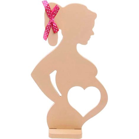 Cadre photo en bois pour femme enceinte, solide et durable, décoration intérieure (1/4)