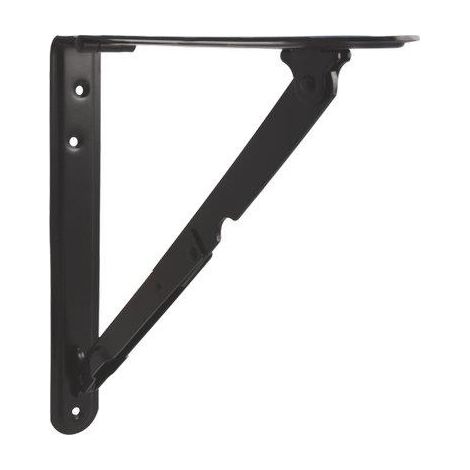 REGGIMENSOLA PIEGHEVOLE - ACCIAIO VERNICIATO NERO MM 300X300- 2 pezzi