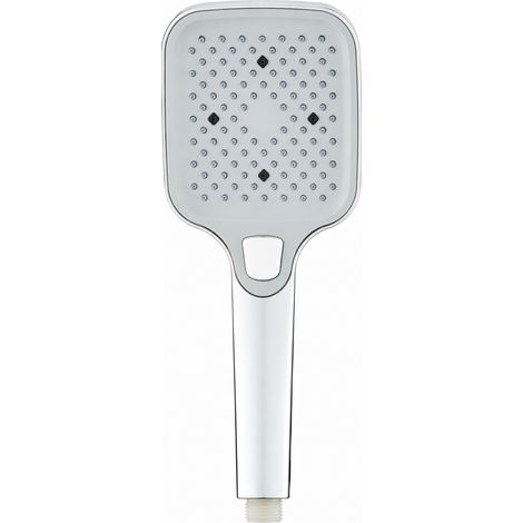 Pommeau de Douche P32 - Argenté, 12 x 25 cm, Monofonction (1 Mode de Jet) (1/5)