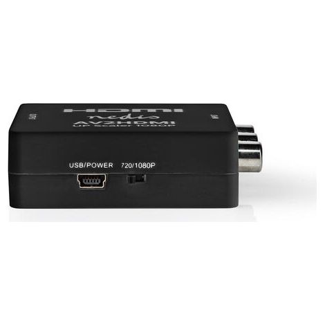 Nedis Conversor Vídeo Compuesto a HDMI™ | Unidireccional - 3x RCA (RWY) | Salida HDMI™ NE550715204 (1/5)