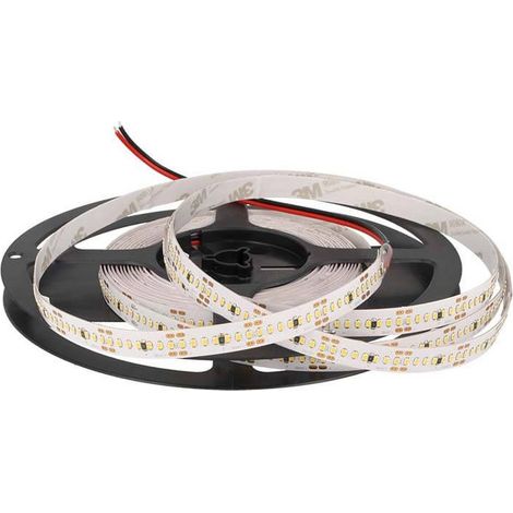 24V Bobina Striscia Led 22W/M CRI 90 Bianco Caldo 3000K 1400 Smd 2216 5 Metri