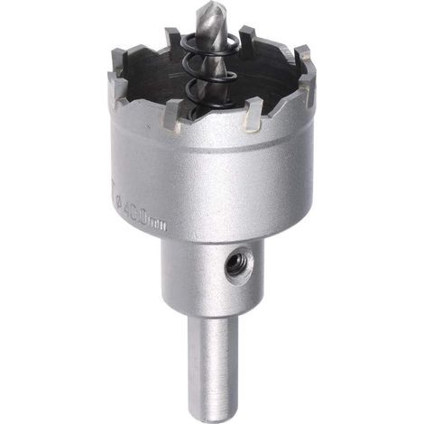Scie Cloche Carbure Trépan Scie à Trou 40mm Diamètre de Coupe pour 0.5mm-3mm Acier Inox (1/4)